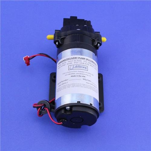 PU1190X1LS Diaphragm Pump for Water Purification Systems, 3.5" Height, 4" Wide, 8.5" Length