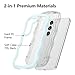 QLTYPRI Compatible with Samsung Galaxy S24 Case, Cute Curly Wave Frame Clear Case for Girls Women, Transparent Soft Silicone TPU Bumper Shockproof Protective Cover for Samsung S24 - Baby Blue