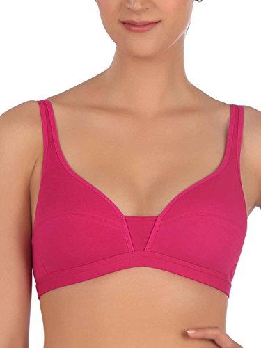 Image of Triumph Beginner Bra for Women Padded Non Wired Bra Wireless Full Coverage Lingerie for Teens Lightly Padded Cut-n-Sew Support Wide Straps Elastic Bottom Band Pack of 1