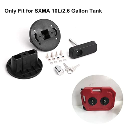 Black Fuel Pak Gasoline Oil Mounting Bracket Kit Pm Pack Mount Lock For Sxma(10L) 2.5 Gallon Fuel(2 Pack) #TOP3
