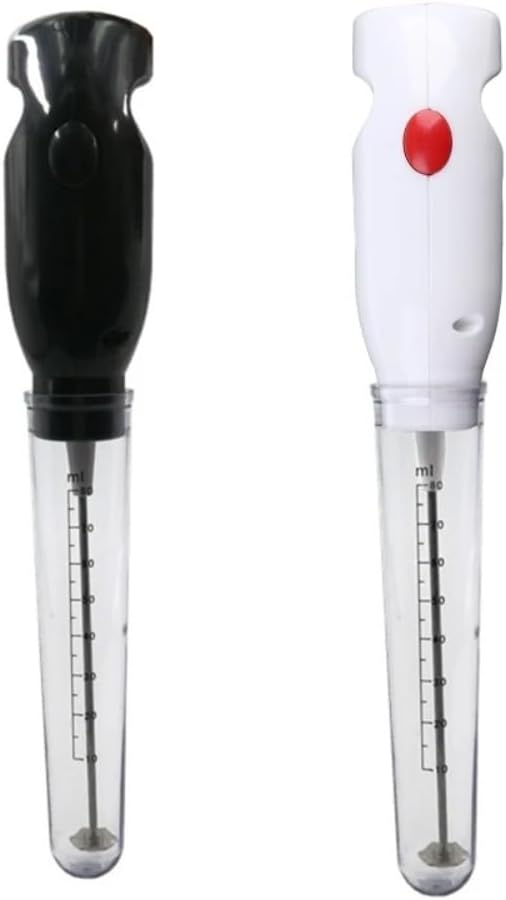 220-240V Electric Handheld Hand Mixer Frappe Milk Coffee Egg Frother Grinder Home House Dining Processor Tools(Black-EU)