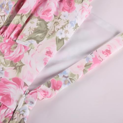 Image of Scarlet Darkness Floral Mini Dress for Women Corset Graduation Sundress