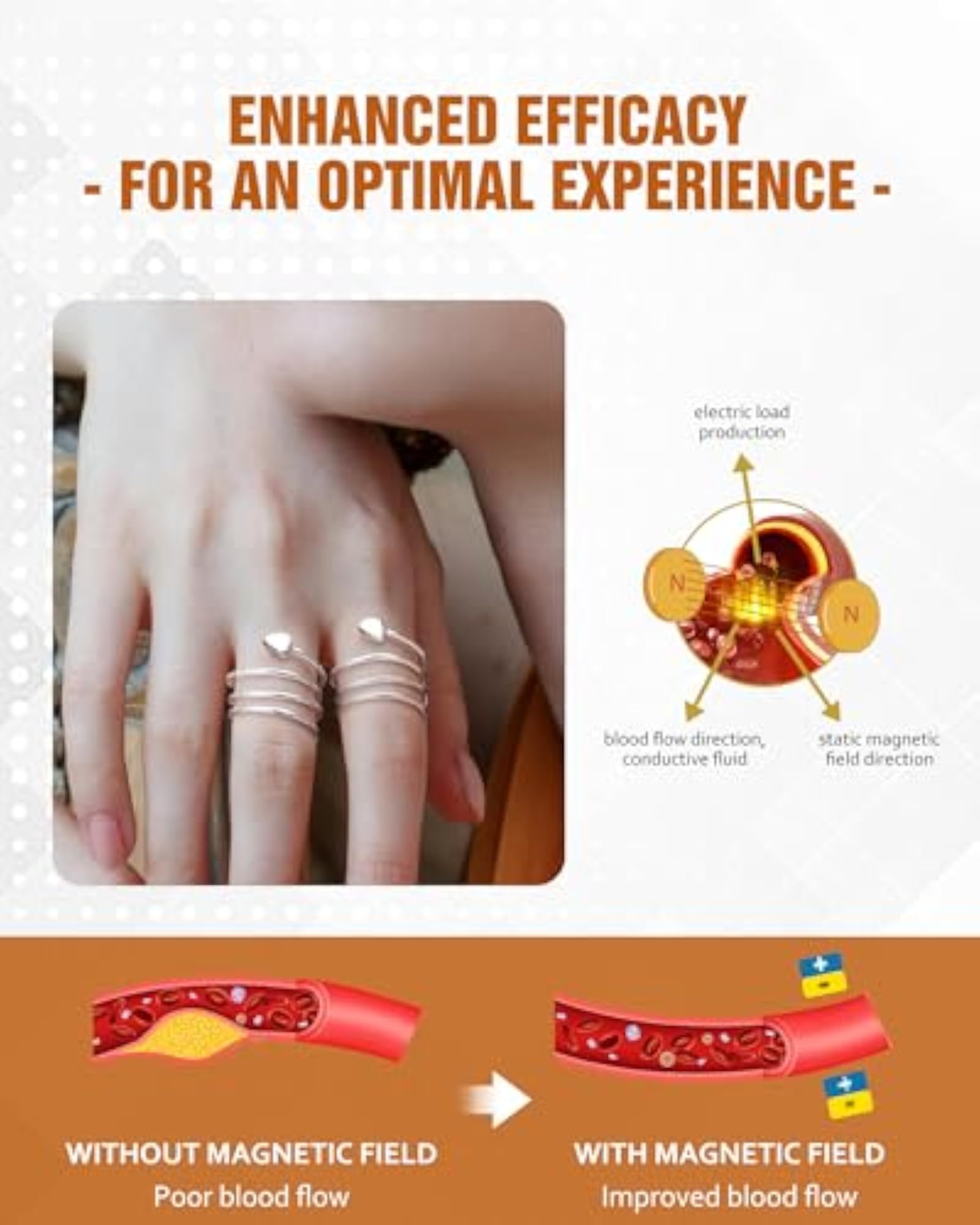 Copper Adjustable Heart Ring, Gift Box Included, No Gemstone