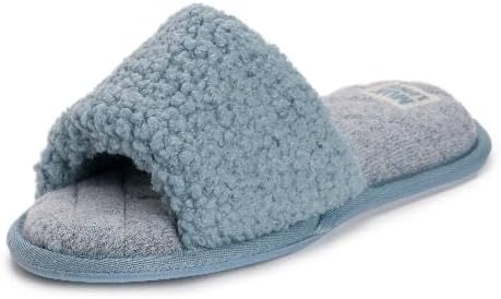 MUK LUKS Women's Sariah Slipper, Blue, M