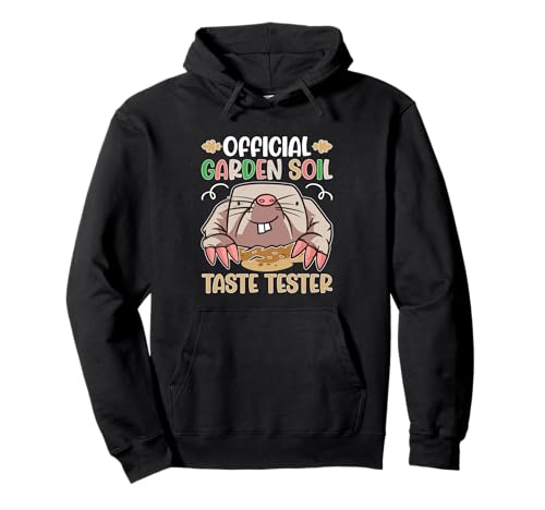Mole Mammal And Talpidae Designs For Kids - Moles : Testeur de goût de sol de jardin officiel Sweat à Capuche