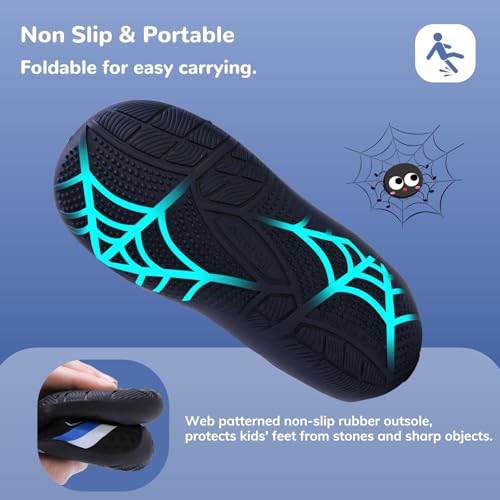 Image of WateLves Wide Toddler Water Shoes Kids Barefoot Athletic Sneakers Girls Boys Quick Dry Aqua Socks for Beach Hiking Swim Kayak Sport Accessories, Camping Essentials