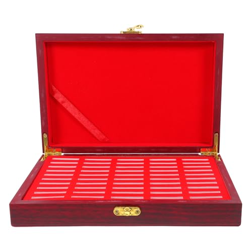 Boîte en bois d'érable vernis pour protéger vos précieuses monnaies de collection