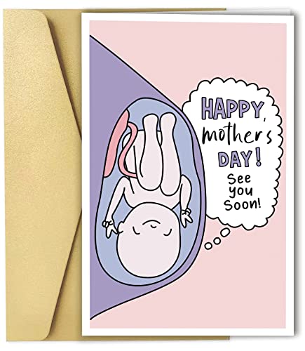 Spercy Mom To Be Mothers Day Card, First Mothers Day Card, Prenatal Mothers Day Card, Mother’s Day Card For New Mom, Pregnant Mother’s Day Card #TOP17