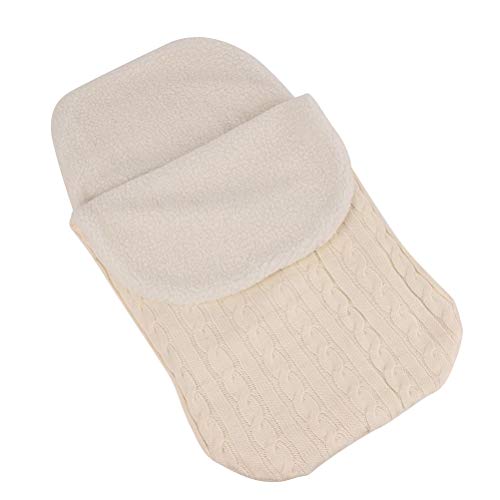 TOYANDONA 1 saco de dormir quente respirável tricô grosso saco de dormir Fleabag para bebês recém-na