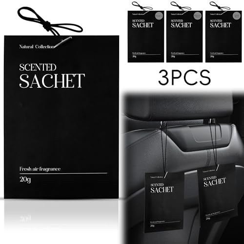 Image of Scented Sachet for Car, Car Fresheners Long Lasting, Car Fragrances for Hanging, New Car Smell Air Freshener from Natural Plant Extracts, Fresh Sachets Bags for Room, Wardrobe, Drawer and Closet