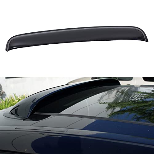 LQQDP Set of 1 43" / 110cm (42" Between The Inner Edge) Universal Large Size Smoke Acrylic Tape-On Sun/Rain Guard Top Sun/Moon Roof Visor Fit 37“-42” Moonroof/Sunroof