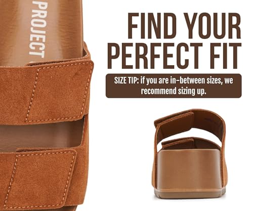 Image of Project Cloud 100% Genuine Leather Platform Sandals Women Footwear-Beach Essentials Summer Wedges with Plush and Soft Insole-Non Slip & Lightweight Wedge Sandals For Women 2026