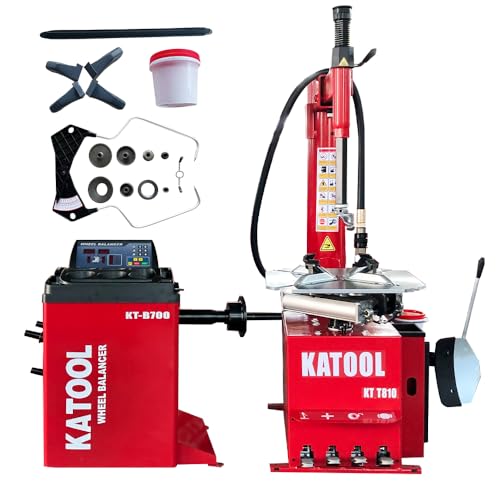 KATOOL 2.0HP Tire Changer Machine Combo Bead Blaster Tire Machine Wheel Balancer Machine Tire Changer Wheel Changers Machine (Combo)