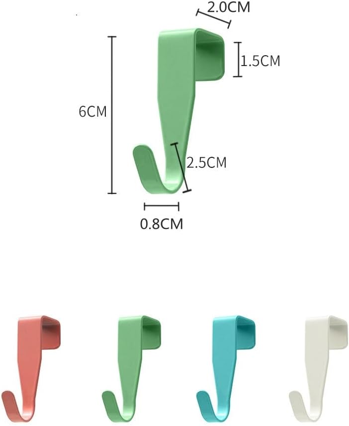 eywlwaar Over The Cabinet Door Hooks Door Hanger 4Pack Single Hook(Thickness Over 0.8Inch is Not Suitable) - Image 9