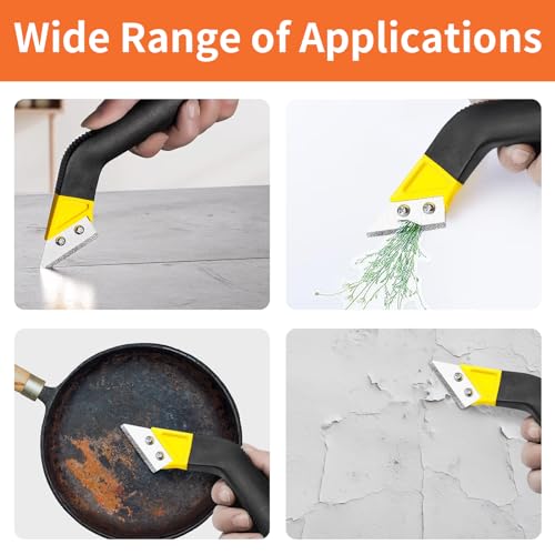Fugenkratzer unkraut, Fugenentferner Werkzeug, Fliesen fugen Handsäge, abgewinkelter Fugenreiniger, 8-tlg set für die Fliesenreinigun（10）