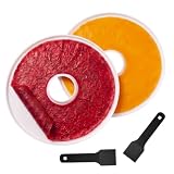 2-Pack Fruit Leather Trays for Dehydrator with Nylon Spatula...