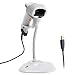 Barcode Scanner,Symcode USB Wired Handheld Laser with Stand Bar Code Reader Automatic Sensing Scan White