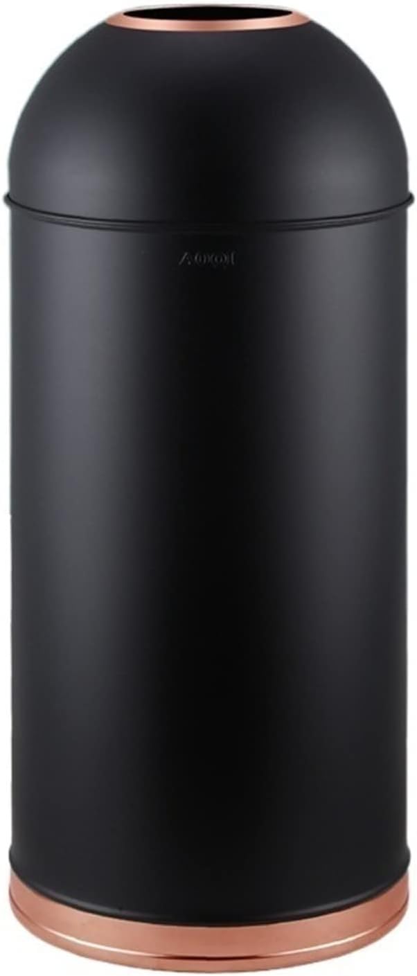 Outdoor Garbage Can Large Trash Can Outdoor Stainless Steel Garbage Can with Removable Inner Bucket, Open Top Commercial Trash Bin Waste Container, 48L/12.6 Gallons Large