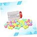 Parliky Mix Color 100pcs Pong Balls 40mm Game Balls for Parties Easy to Find No Fading for Celebrations Events and Games