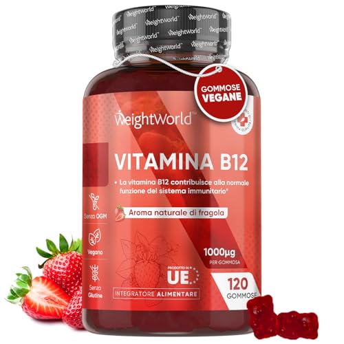 Vitamina B12 1000μg 120 Gommose Vegan Metilcobalamina