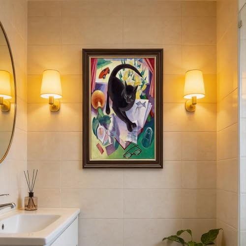 Impression sur toile chat sans cadre lourd à fixer facilement - 7