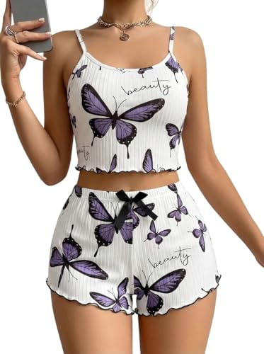 Image of SGC SWEDEN Women's Babydoll Lingerie Set with Boyshorts Panty, Cotton Blend, Multi-Colour, Free Size, 30-36 Inches, Adjustable Straps
