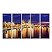 Produktbild Bild Bilder auf Leinwand Dresden Deutschland innerstädtische Skyline an der Elbe Wandbild Poster Leinwandbild SVM