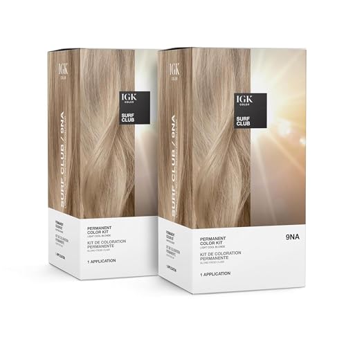 IGK Permanent Hair Color Kit | 9NA Surf Club -