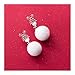 Boucles D'Oreilles De Noël Pour Femmes - Boucles D'Oreilles Pendantes S925 Pour Filles, Boule De Neige En Peluche Charme D'Ornement Exquis Bijoux, Cadeau De Vacances De Fête Hypoallergénique D