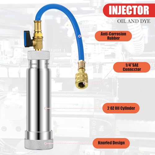 Kit Detector de Fugas AC Tellegloww con UV y Adaptadores miniatura 3