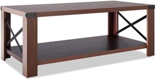 Miniatura 4 de Hypeshops Mesa de centro rectangular de 472 pulgadas color marrón