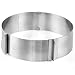 EDOBLUE Cake Mold Stainless Steel Mousse Cake Rings 6 to12 Inch Adjustable Cake Mousse Mould Cake Baking Cake Decor Mold Ring