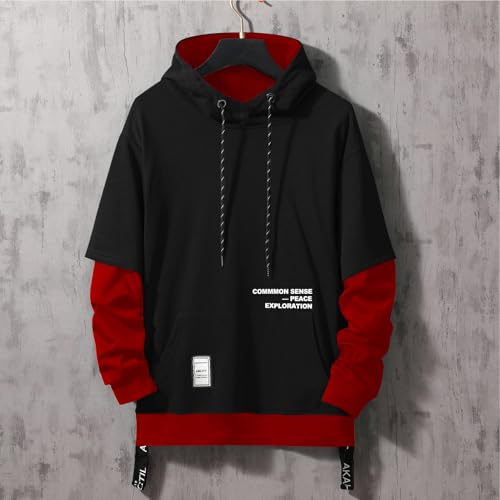 Image of Men's Hoodies Pullover Hooded Sweatshirt Top Blouse Casual Hoody with Pocket