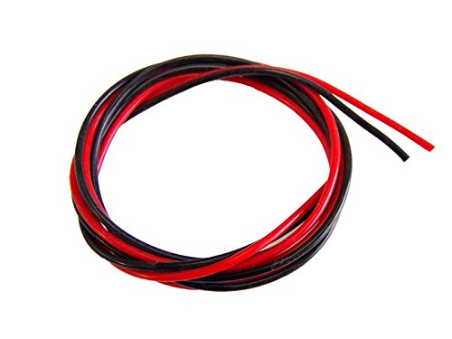 20 AWG SILICON WIRE 1M BLACK + 1M RED LIPO BATTERIES & ESC CABLE MULTIROTORS