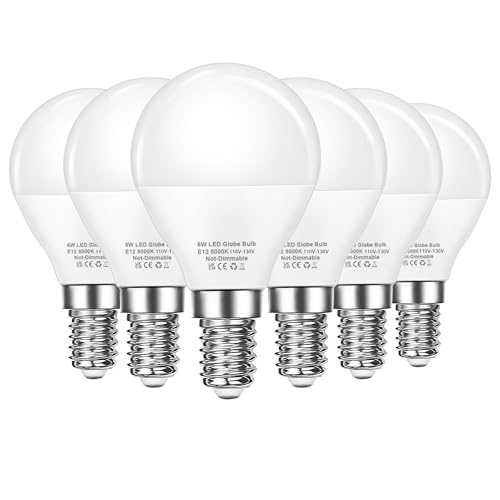 EvaStary E12 LED Bulb 60W Equivalent Ceiling Fan Light Bulbs