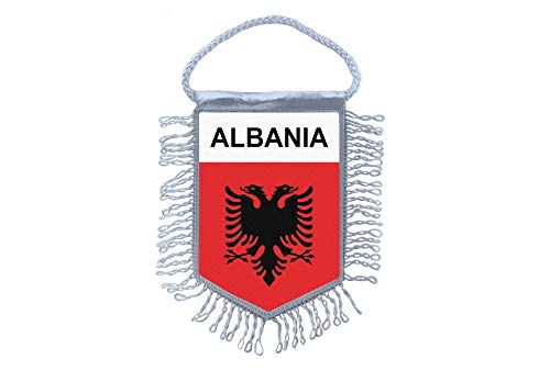 Akachafactory Bandiera Auto Gagliardetto Nazioni Albania