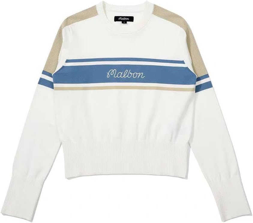 Malbon マルボンゴルフ ウェア レディースハイネック長袖ニット 3色
