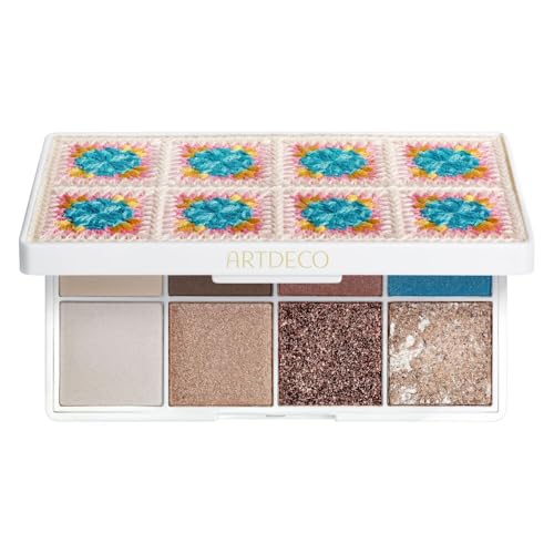 ARTDECO Eyelights Palette 8 Puderlidschatten mit intensiver Deckkraft Hochpigmentierte Farben für vielseitige Looks - 1 x 1 Stck.