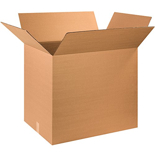 Image of BOX USA 10 Pack of Corrugated Cardboard Boxes, 28 inch L x 20 inch W x 25 inch H, Kraft, Shipping, Packing and Moving