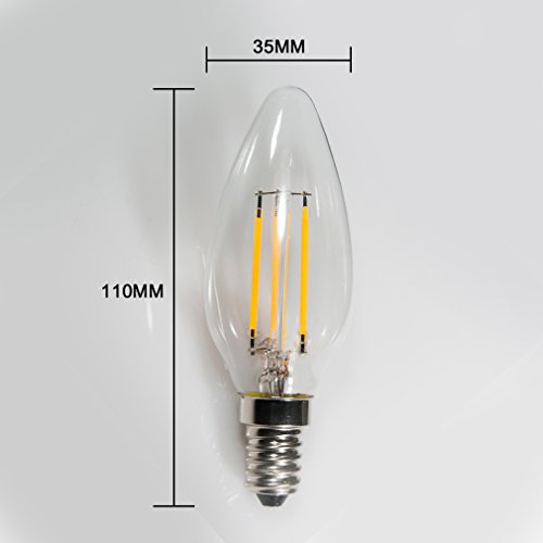 4p Anten® 2 anni di garanzia E14 4W 380LM vetro