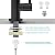 MIAOHUI Reverse Osmosis Faucet, Drinking Water Tap Fits Non-Air Gap Filtration Systems, Modern RO Kitchen Filtered Water Faucet, Lead-Free, Stainless Steel (Black)