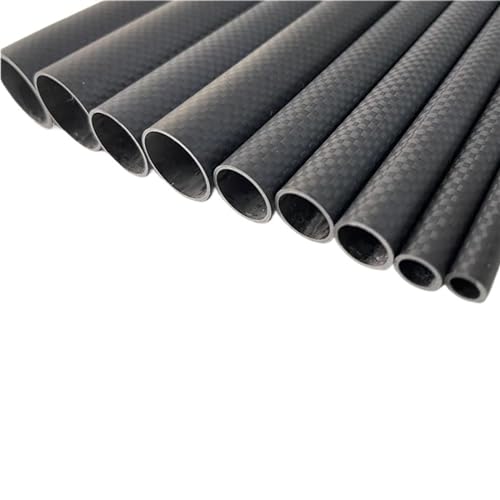 3k Carbon Fiber Tube, Plain Matte, Length:500mm, Wall Thickness: 4mm,Calibre: 14mm-48mm RC Airplane Models Accessories Carbon fiber square tube(31x23x500mm 2pcs)