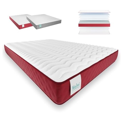 NALUI - Colchón Viscoelástico Reversible Gredos 90x180cm con Sistema VISCONFORT, Tejido Strech y Tejido 3D Transpirable. Altura: ±21cm | Firmeza Medio-Alta | Adaptable | Fabricado en España