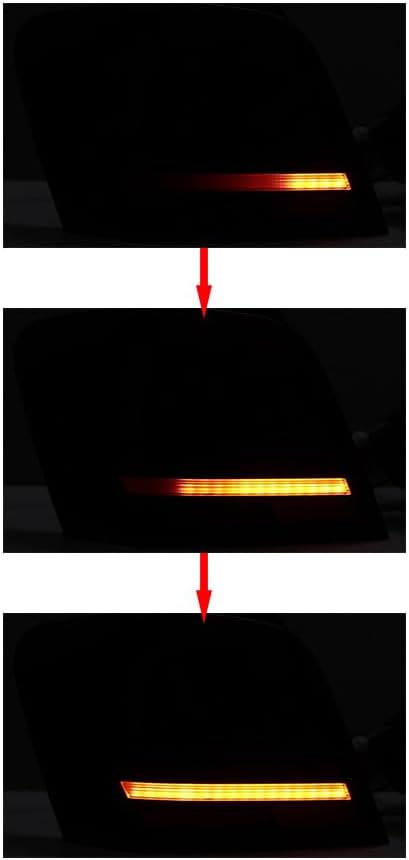 Compatible for 2007-2015 Mercedes GLK 200 220 250 260 280 300 320 350 LED Tail Light Assembly Reverse Sequential Turn Signal Lamp Smoke Lens