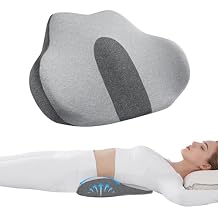 ROYALAY Lumbar Support Pillow for Sleeping, Elevated Lower Back Pillow for Bed, Ergonomic Memory Foam Body Cushion for Hip Waist Back Pain Relief