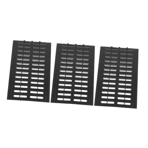 Couvercle de drainage en plastique noir pour cuisine et cour, lot de 3 pièces