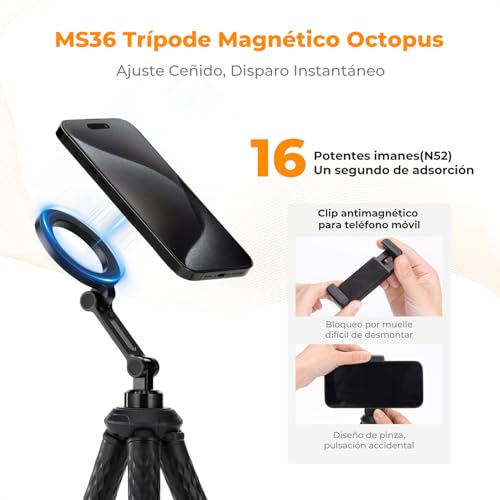 Soporte Compatible Con iPhone y Android para Grabación Estable MS36 2