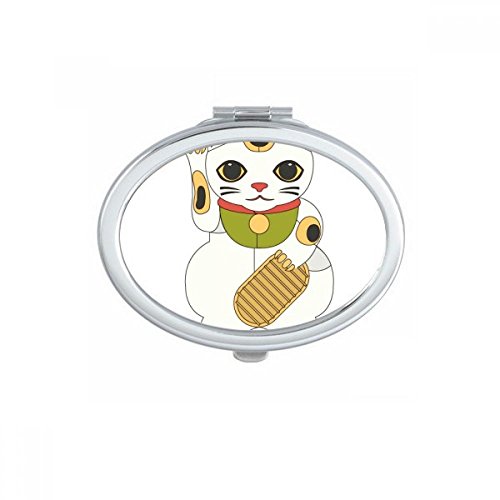 Miroir de maquillage compact portable ovale DIYthinker multicolore petit