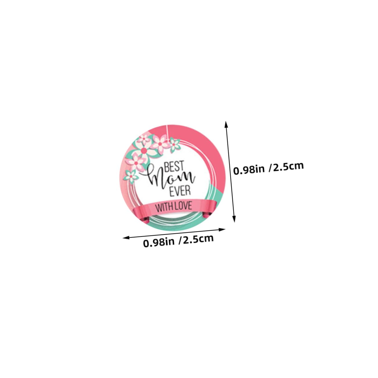 SHINEOFI 8rotoli Etichette Adesive Festa Della Mamma Di Stickers Decorativi Per Regali e Chiusura Buste Facili Da Rimuovere e Adatte Diverse Superfici
