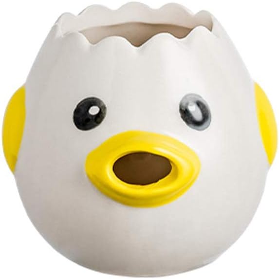 Creative Cartoon Egg Separator Chicken Egg Yolk White Separator Ceramics Chick Egg Separator Dining Cooking Kitchen Gadget Tools